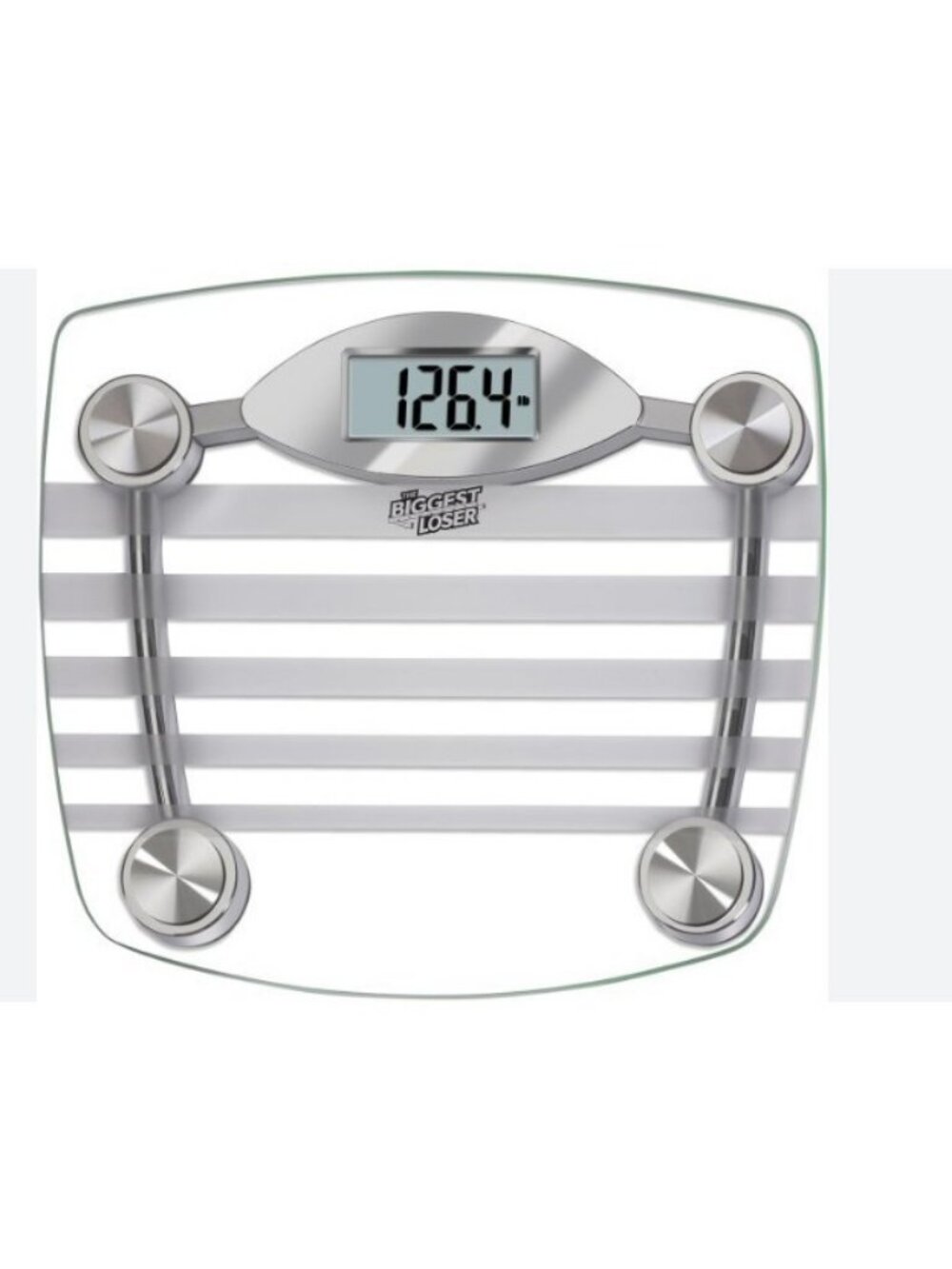 Taylor Precision Clear Glass Digital Bathroom Scale 400lb Biggest Loser